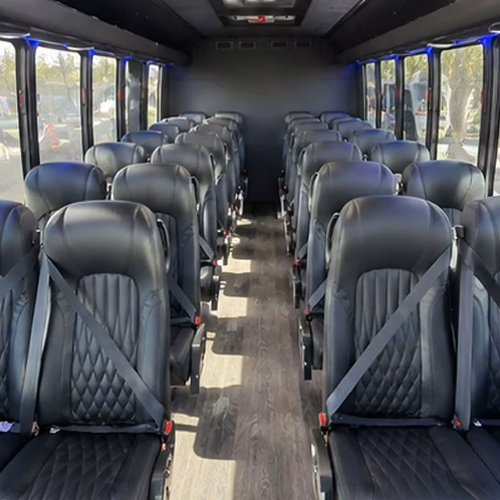 25 passenger minibus interior