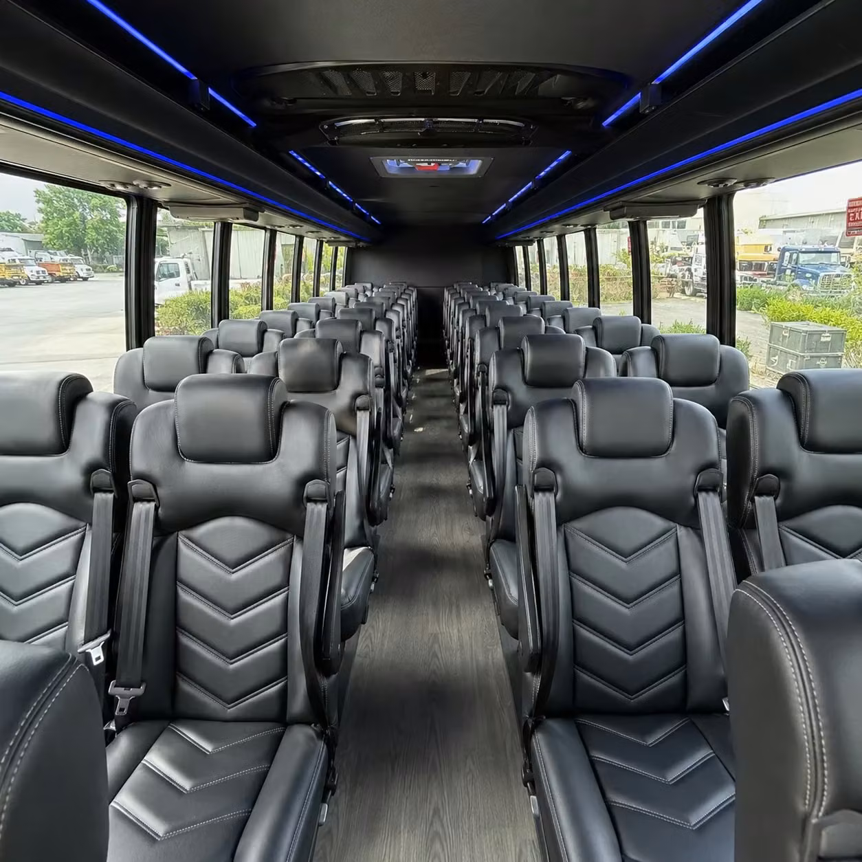 28 passenger minibus interior