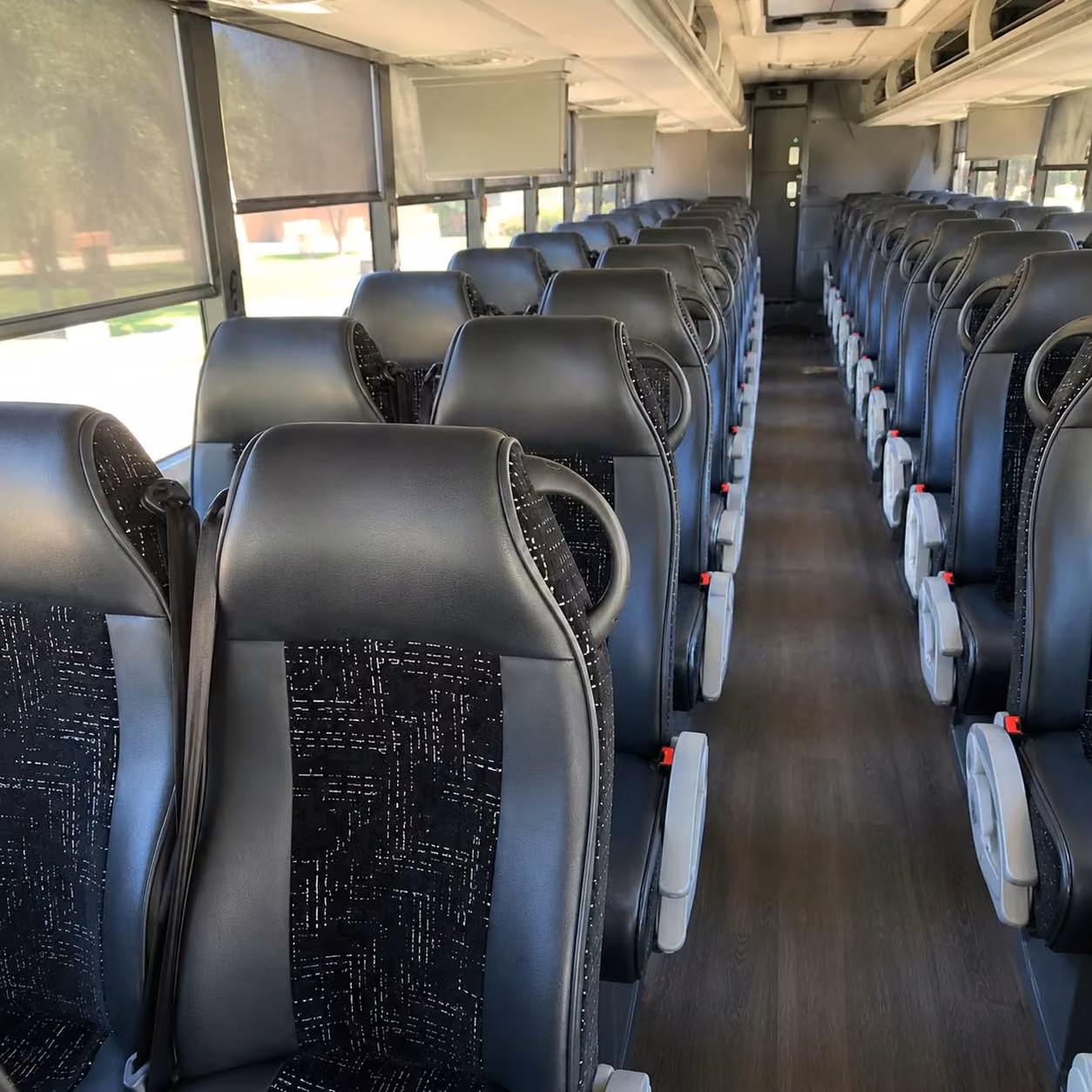 56 passenger charter bus interior