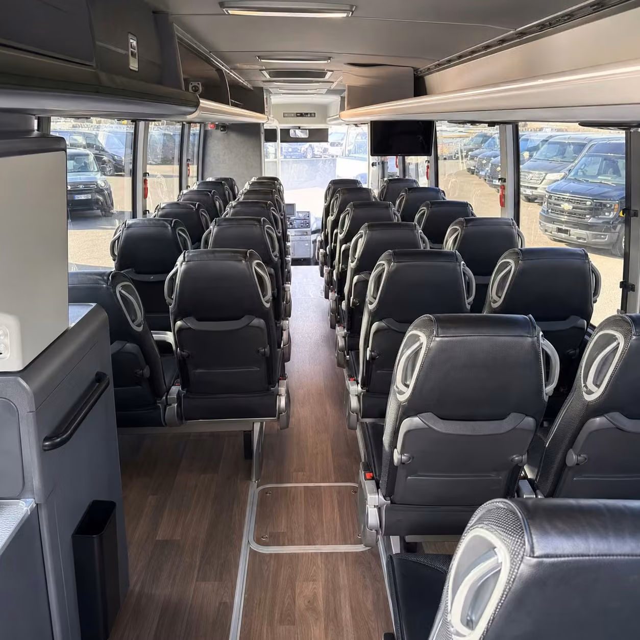 round rock charter bus rental inside
